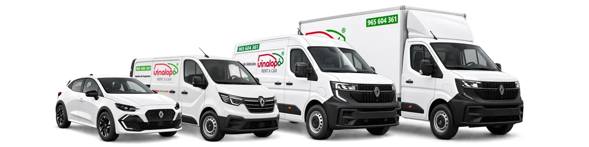 Flota Vinalopó Rent a Car - Turismos, Furgonetas y Camiones